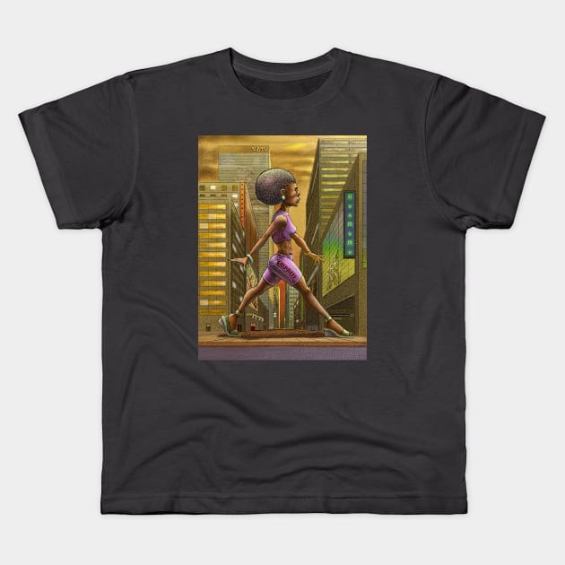 Short Empress Revise Kids T-Shirt by UBiv Art Gallery